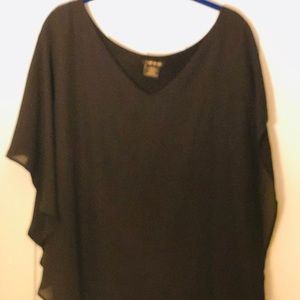 IMAN Global Chic Tank With Sheer Overlay